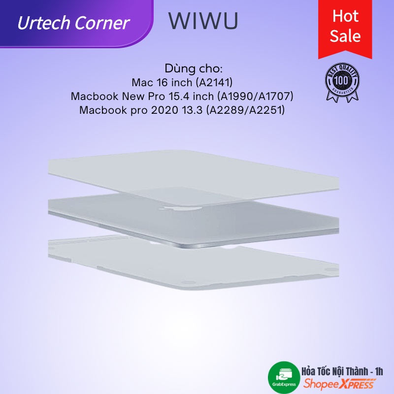 Ốp 2 mặt trong Ishield Wiwu Urtechcorner case Macbook pro 2020 13.3/New Pro 15.4 inch/16 inch (A2141)