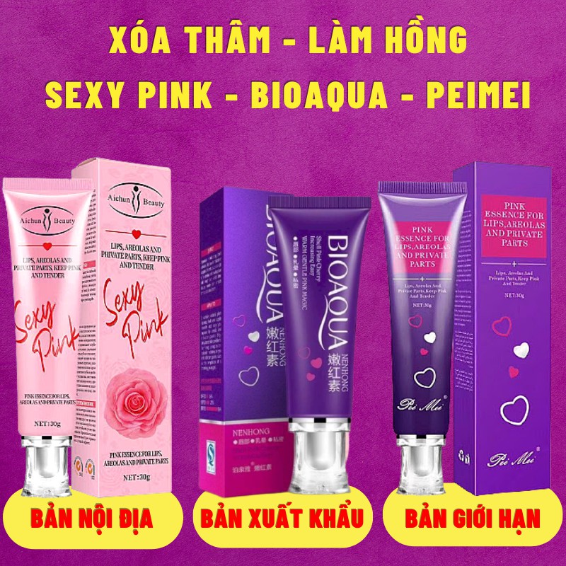 Kem Chống Thâm Môi - Làm Hồng Môi, Nhũ Hoa, Vùng Kín Sexy Pink 30g