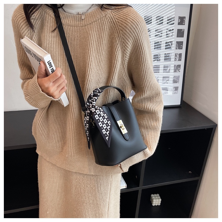 Túi Xách bucket Đeo Vai Thời Trang Thu Đông Phong Cách retro Mới