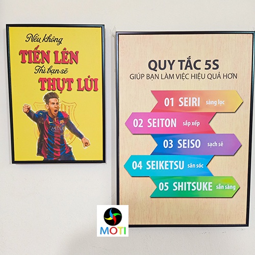 D84 Tranh " Quy tắc 5s" trang trí văn phòng