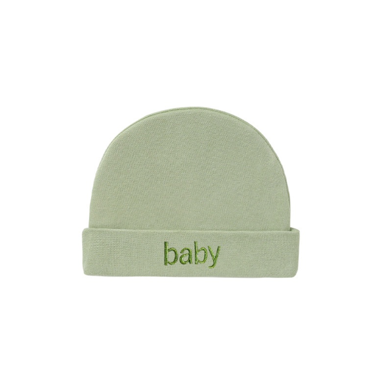 Mũ Cotton Mềm Màu Trơn Dùng Làm Quà Tặng Cho Bé Sơ Sinh