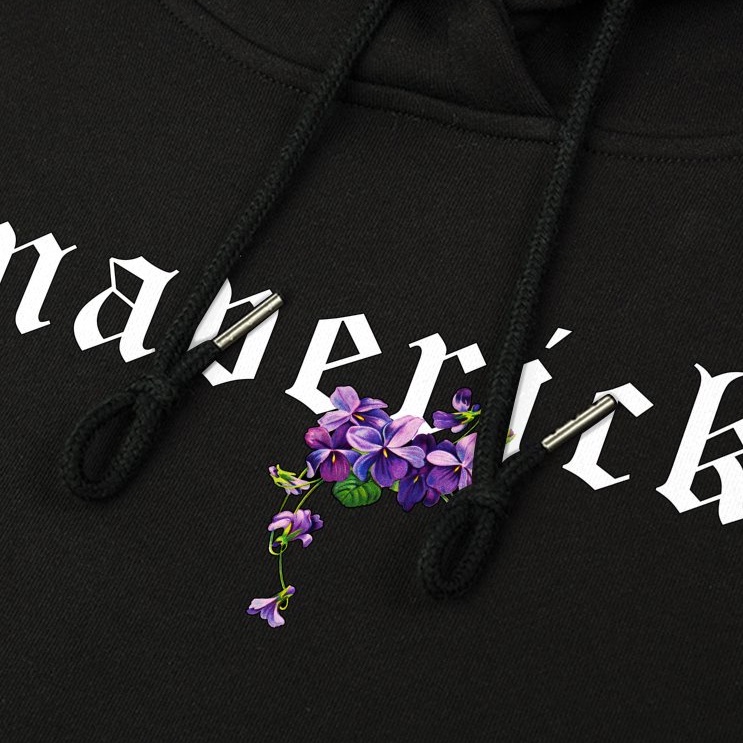 Áo khoác ấm hoodie nam nữ Maverick Hoa Thạch Thảo xanh đen xám localbrand MVR vải cotton nỉ da cá dầy MVRTH19122005