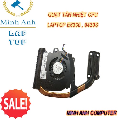 Quạt kèm tản nhiệt cpu laptop dell latitude 6330,6430s - Xaclaptop