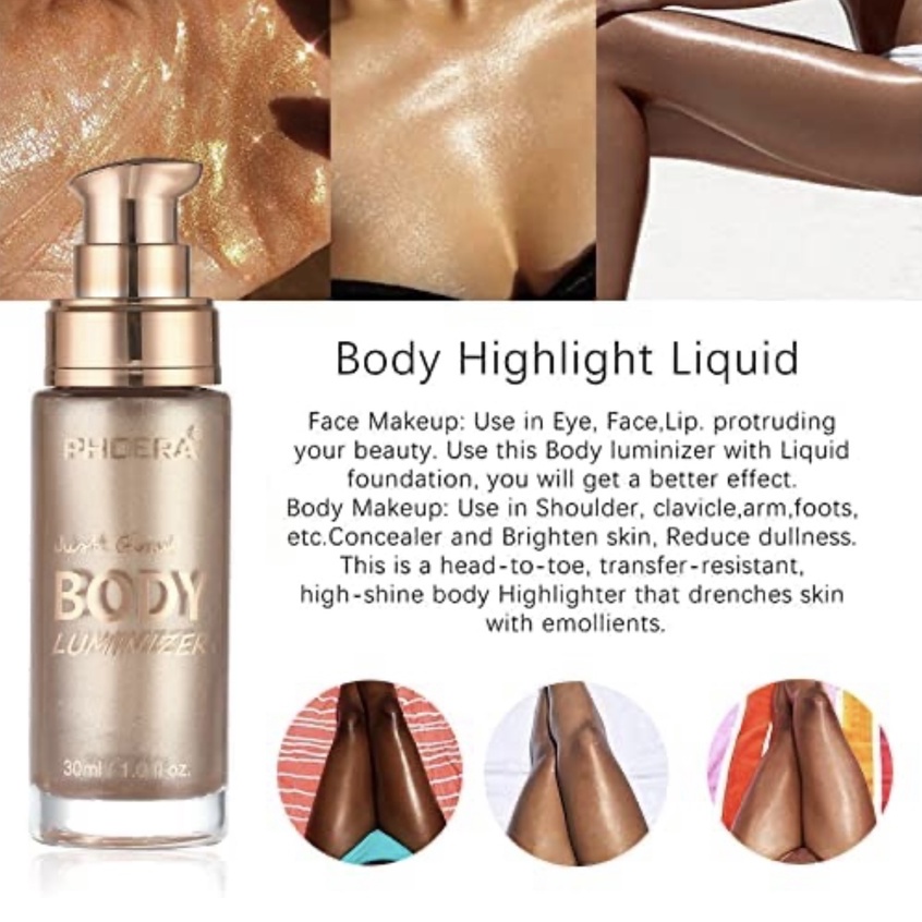 Nhũ bắt sáng toàn thân Glow Oil PHOERA™  Body Makeup Highlighter