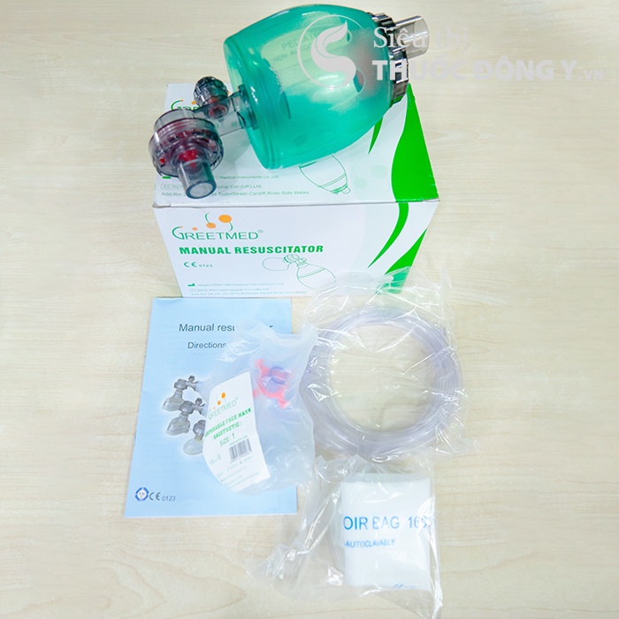 Bóp Bóng thở AMBU hỗ trợ hô hấp nhân tạo đủ size