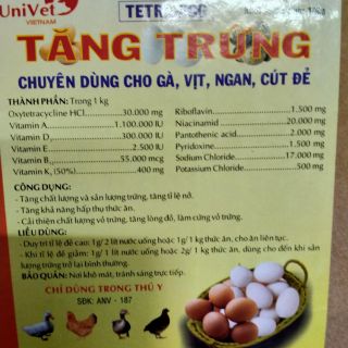Gà đẻ sai, tăng trứng, đề kháng mạnh superegg 100g