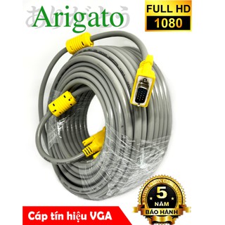 Dây vga 3+6 15m cao cấp arigato xám