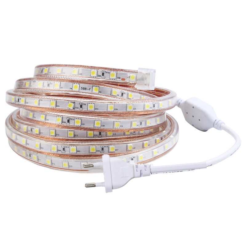 Cuộn dây đèn led WELPUR 60 bóng SMD 5050 220V chống nước độc đáo trang trí nhà cửa