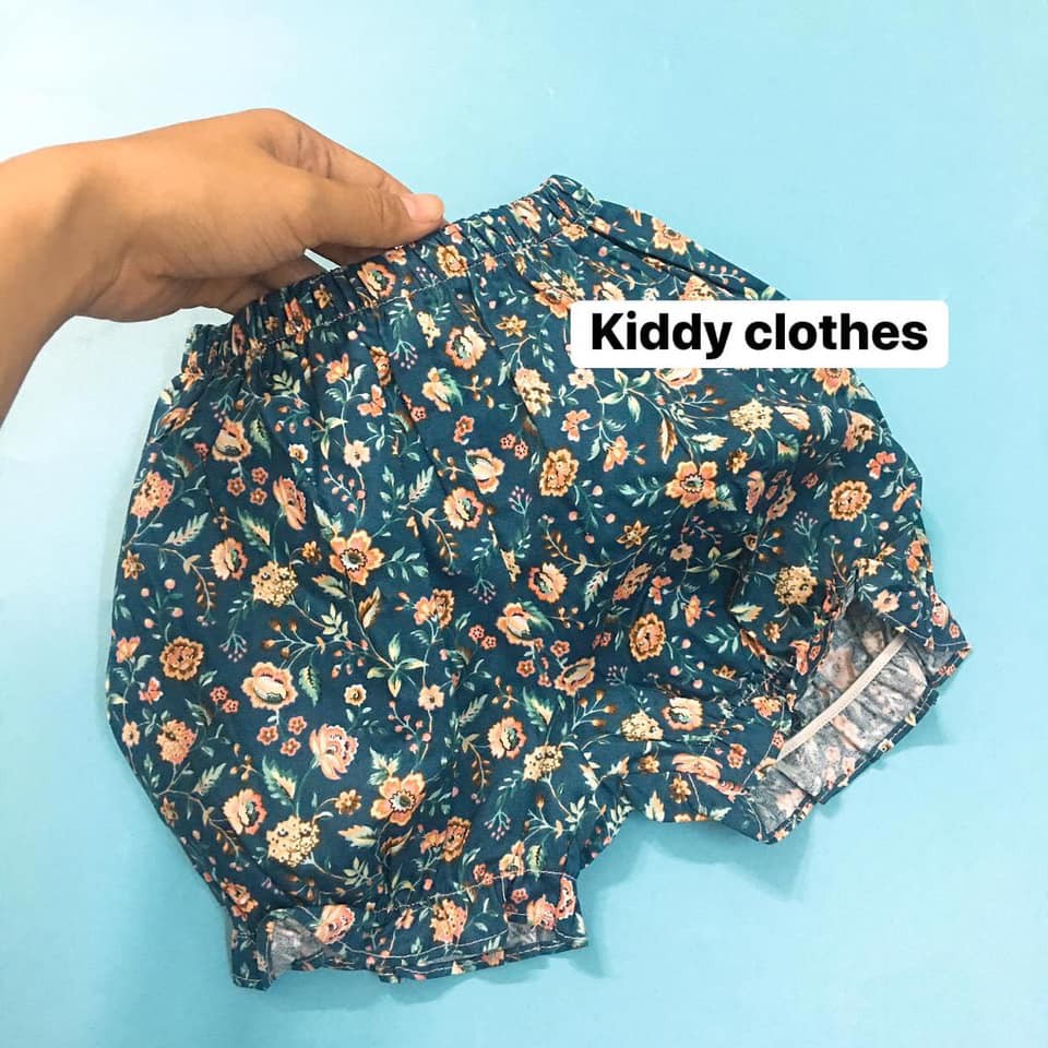 Bộ vintage chất linen sát nách bé gái