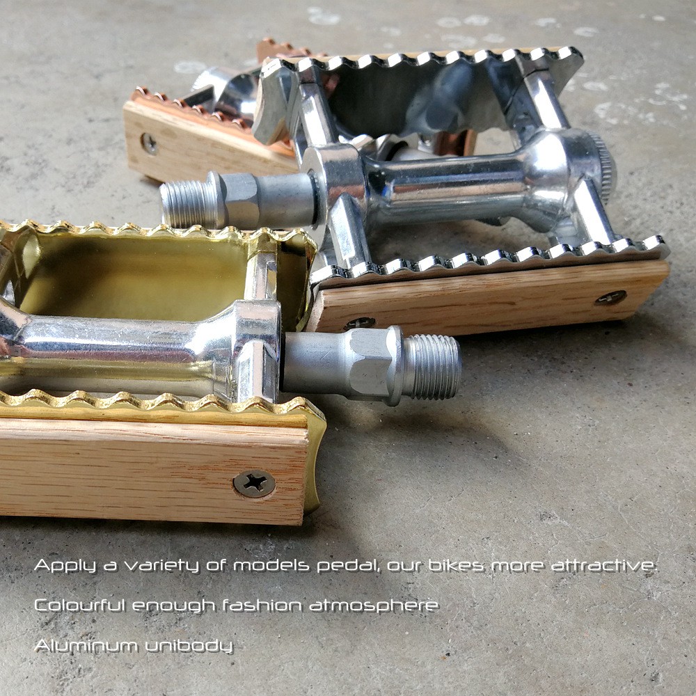 Pê Đan Xe Đạp Leo Núi BMX Bằng Hợp Kim Siêu Nhẹ Phong Cách Retro