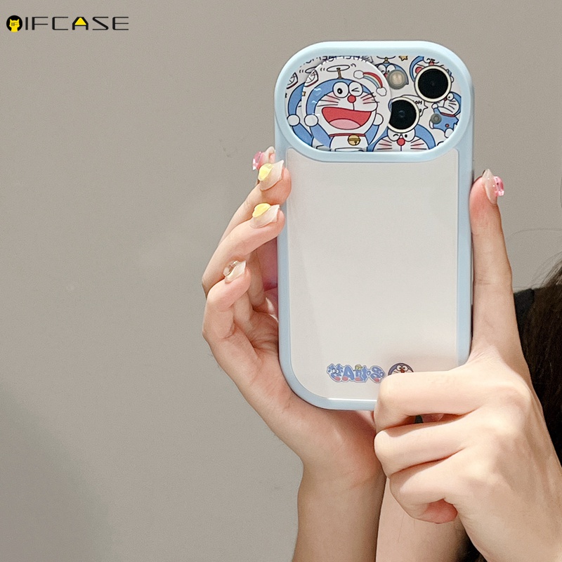 Ốp Điện Thoại Dẻo Họa Tiết Hoạt Hình Doremon Dễ Thương Chống Sốc Cho iPhone 13 12 11 Pro Max XS Max XR X