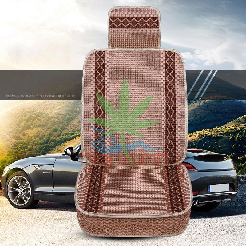 Áo ghế ô tô, Áo ghế xe hơi, bọc da ghế xe A12 (5 Ghế) _ Nâu sáng