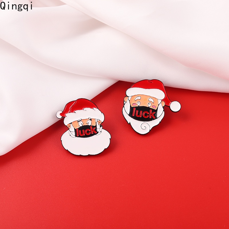 Ghim Cài Áo Hình Ông Già Noel Hoạt Hình Sáng Tạo