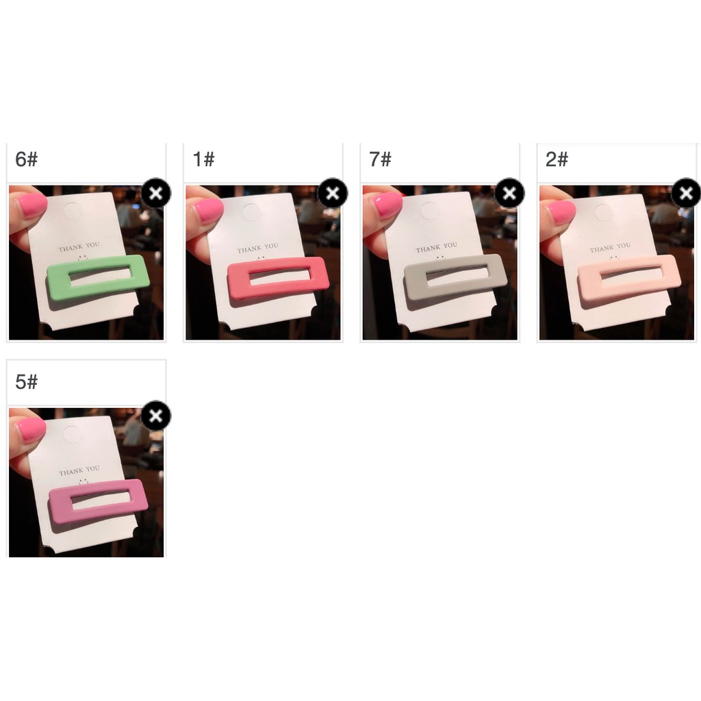 Kẹp tóc nhiều màu sắc phong cách Hàn Quốc cho bé gái