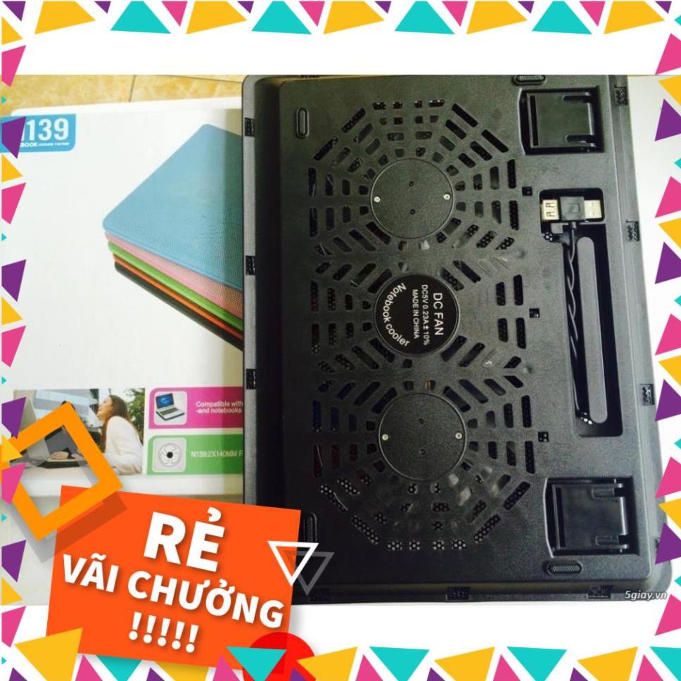 Đế tản nhiệt Cooling Pad N139 2fan