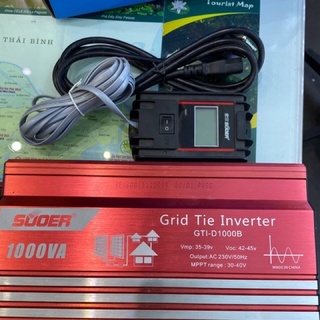 Hòa Lưới suoer 24V-40V 1000w Grid tie inventer Có đồng hồ hiển thị