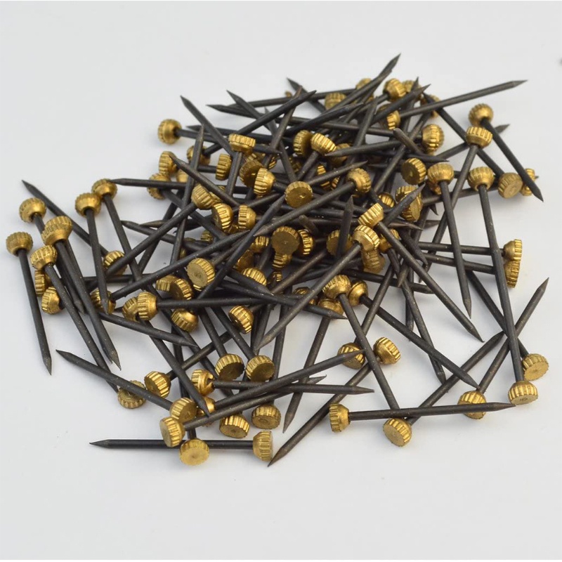 Set 120 Đinh Vít Bằng Đồng Thau Màu Đen Dùng Treo Tranh Ảnh Treo Tường