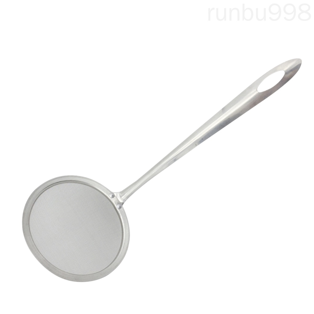 Rây Lọc Bột Bằng Thép Không Gỉ Có Lỗ Treo Tay Cầm Mở Rộng Tiện Dụng Cho Nhà Bếp Runbu998