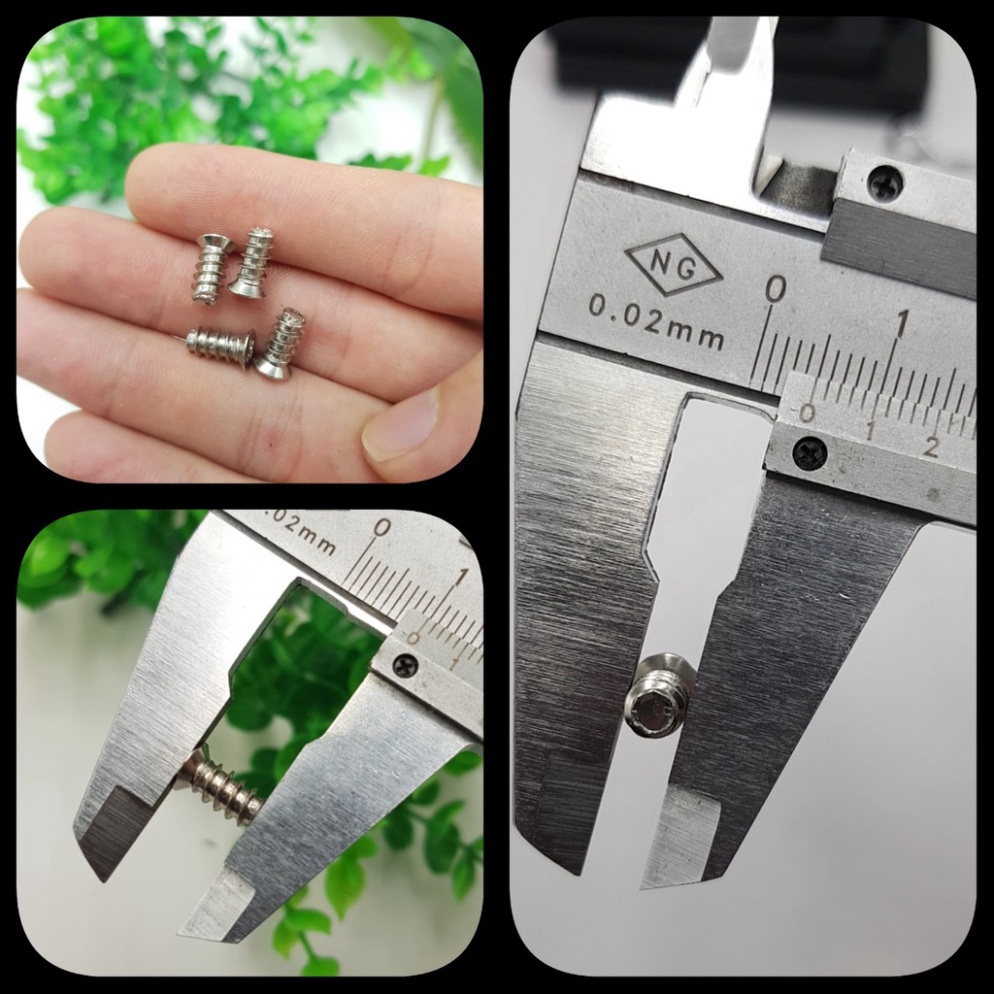 Bộ 4 Chiếc Vít Xoắn M5 M5X10MM M4 M4x10MM🍀 Vít quạt tản nhiệt