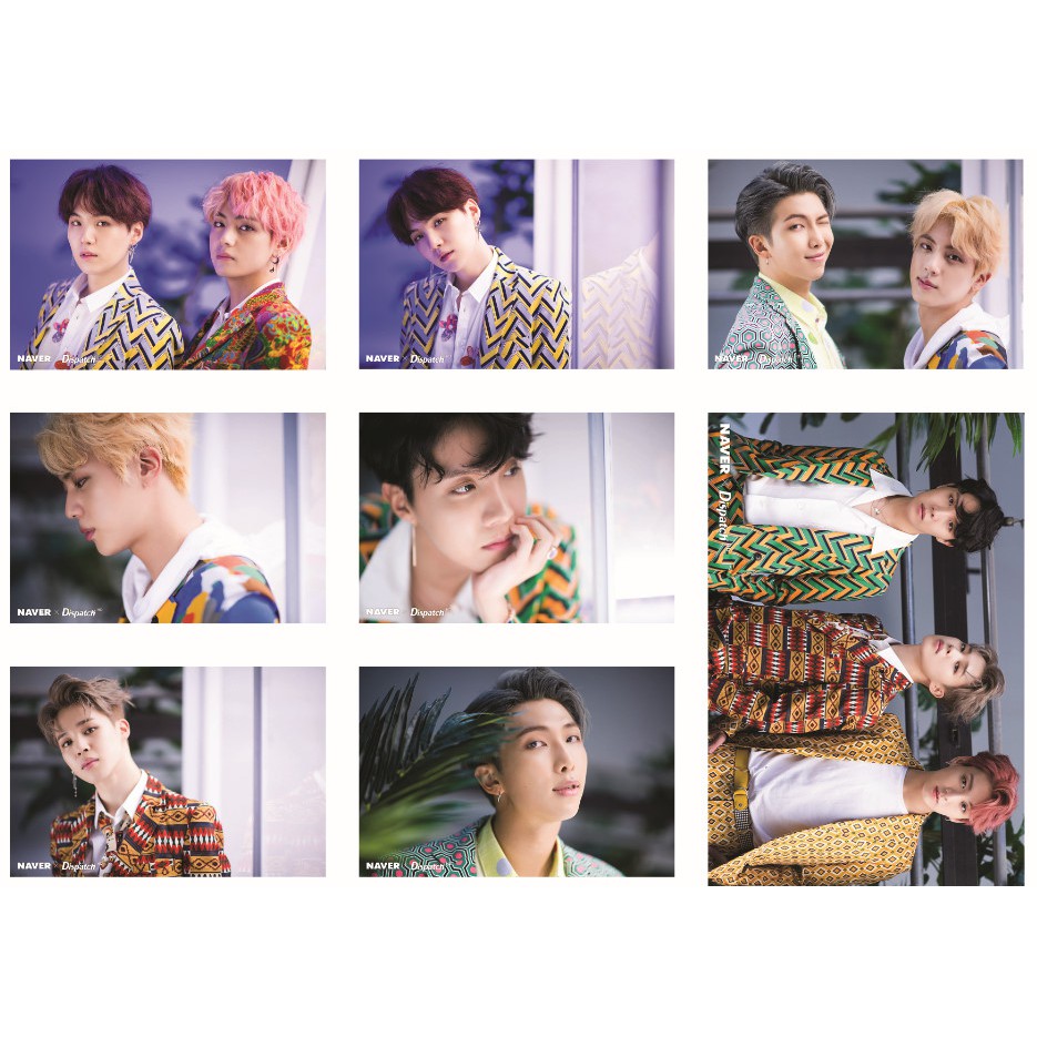 Lomo card ảnh BTS NAVER x Dispatch IDOL full 41 ảnh