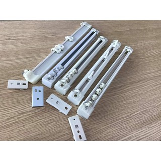 Thanh ray trượt treo rèm cửa: 1m ->2m (TẶNG KE TREO LẮP + đầy đủ phụ kiện)