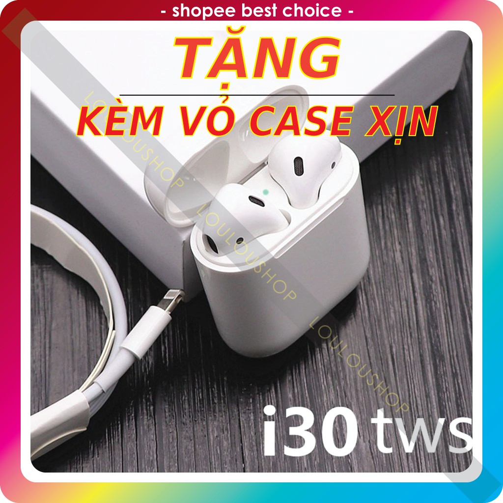 Tai Nghe Bluetooth TWS i30 không dây [Giá tốt nhất] [Âm thanh 4/5][có review] Pubg ,nghe nhạc TicTok cực phê
