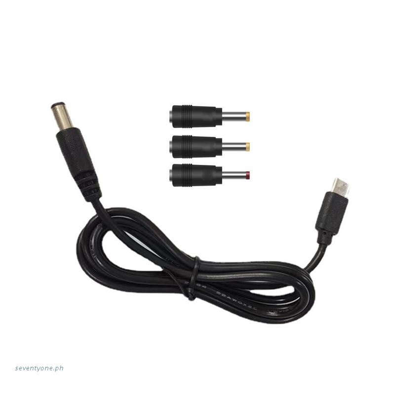 Dây Cáp Nguồn USB C Type C PD Sang 12V 2.5/3.5/4.0 5.5x2.5mm Cho Loa Không Dây Laptop 3/4