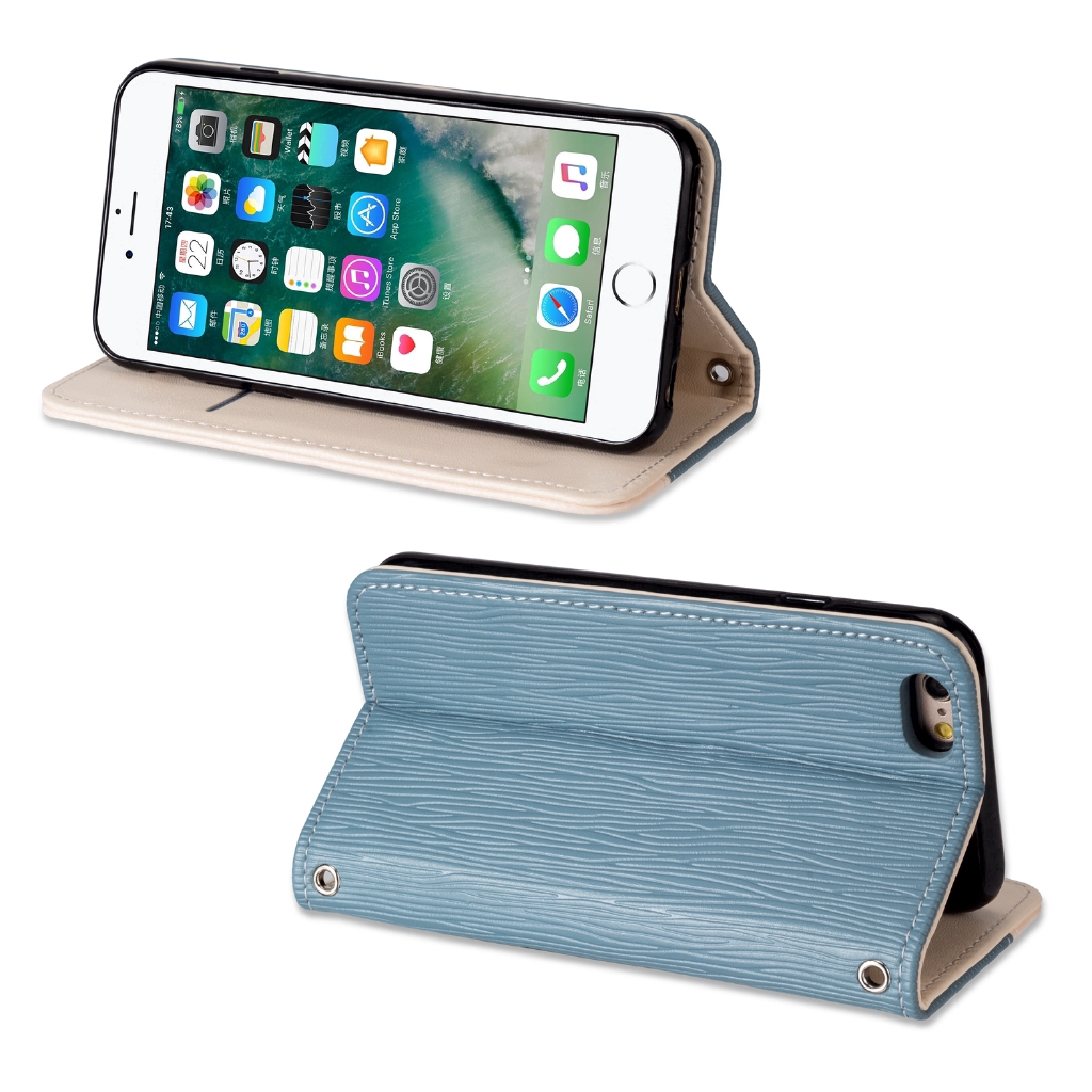 Bao da nắp gập phối màu có nam châm hút kèm ngăn đựng thẻ cho iPhone 11 pro max X XS MAX XR 6/6S 6/6SPlus 7/8 7/8Plus X | BigBuy360 - bigbuy360.vn