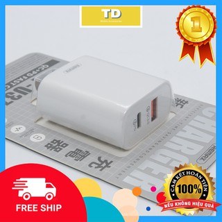 [Ảnh Thật Tự Chụp]Củ Sạc Remax RP-U37 QC3.0 + PD Sạc Siêu Nhanh Cho Điện Thoại Samsung, OPPO,Iphone..