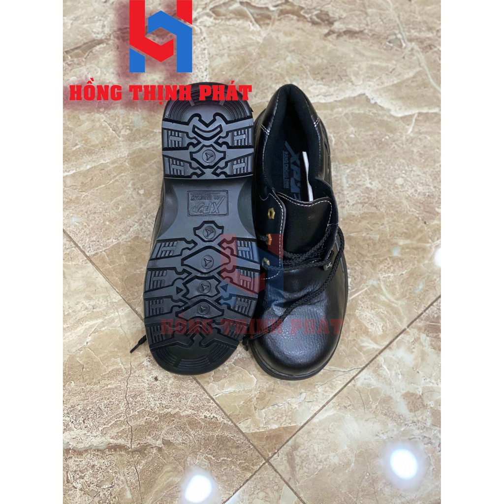 Giày bảo hộ lao động ABC Chính hãng mũi sắt chỉ vàng
