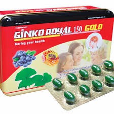 (CHÍNH HÃNG) Viên bổ não GINKO ROYAL 150 GOLD, giúp dưỡng tâm an thần, tạo giấc ngủ tự nhiên, tăng cường tuần hoàn não