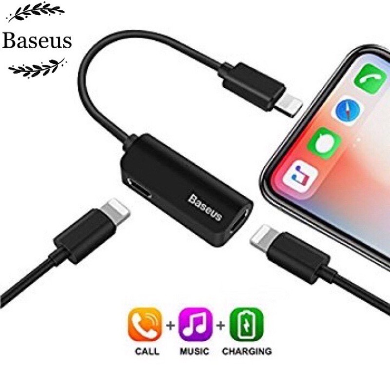 ✔nowship✔Bộ chia cổng Baseus thành 2 cổng L37 cho ip7Plus/ip8PLus/IPX/Xs/IPXsMax