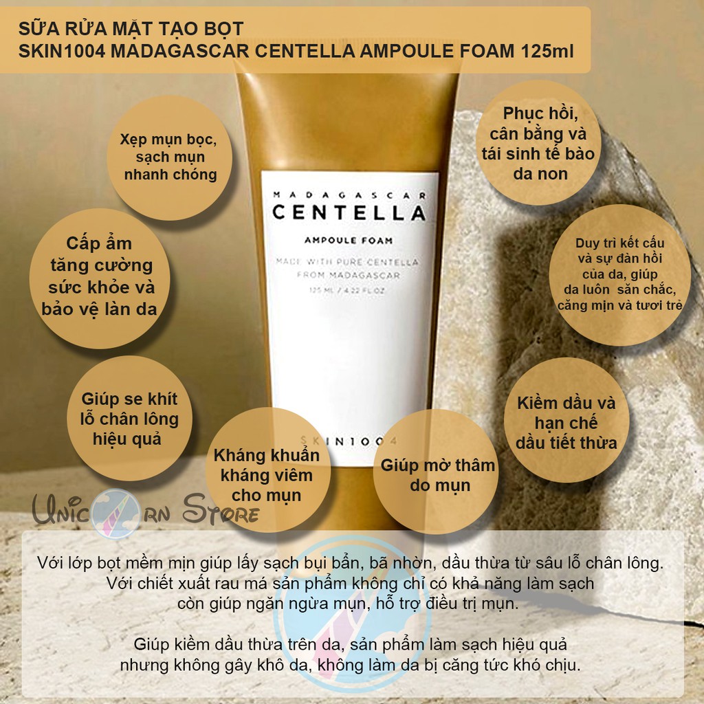 Sữa Rửa Mặt SKIN1004 Madagascar Centella Ampoule Foam 125ml