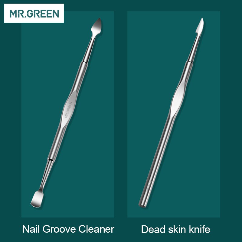 Bộ 12 Dụng Cụ Làm Móng MR.GREEN Chuyên Nghiệp Bằng Thép Không Gỉ