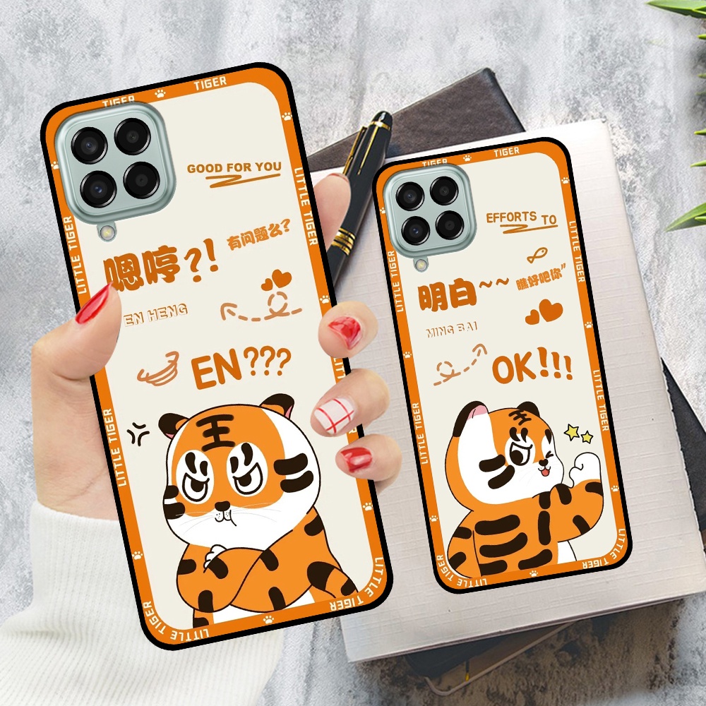 Ốp lưng Samsung M33 5G / M53 5G in hình cặp đôi doremon, hổ, khủng long dễ thương