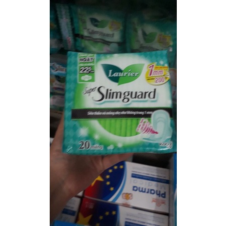 Băng vệ laurier cao cấp slimguard 20 miếng