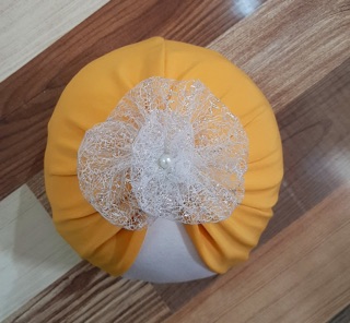 Turban hoa voan cho bé