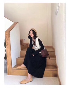 Áo len gile cổ tim style hàn quốc