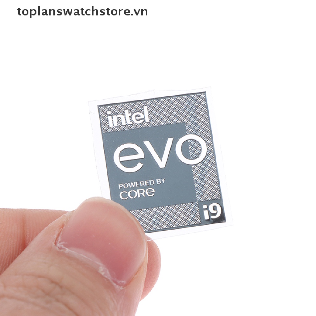 Nhãn Dán Kim Loại Trang Trí Máy Tính Intel EVO CORE i9 i7 i5 i3 Thế Hệ Thứ 11