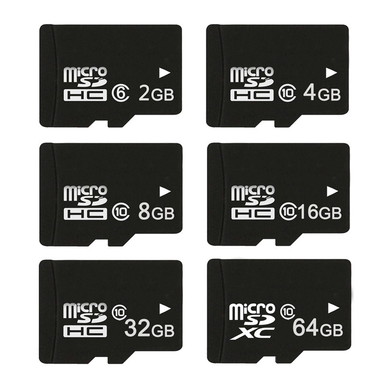 Thẻ nhớ MicroSDHC Class 10 Tốc độ cao (Đen) 2GB/4GB/8GB/16GB/32GB/64GB