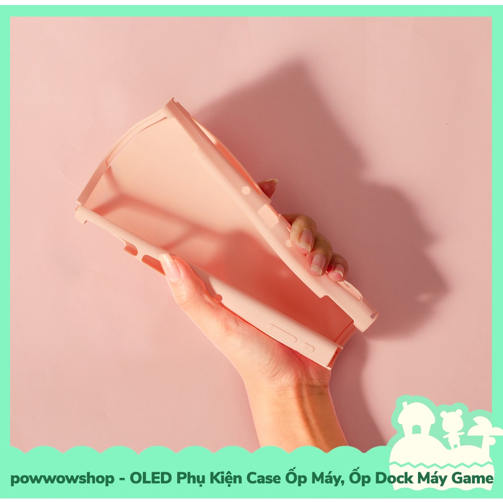 [Sẵn VN - Hỏa Tốc] OLED Set Phụ Kiện Case Ốp TPU Dẻo, Case Ốp Dock Nintendo Switch OLED Cat Cake &amp; Animal Crossing