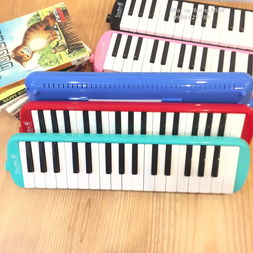 Kèn Melodica 32 phím cho bé (5 màu Đỏ,Xanh lá,Xanh nước biển,Hồng và Đen)