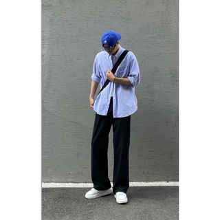 Quần Tây Vitex Ống Rộng Phủ Giày Nam Nữ Hàng thiết kế - Black