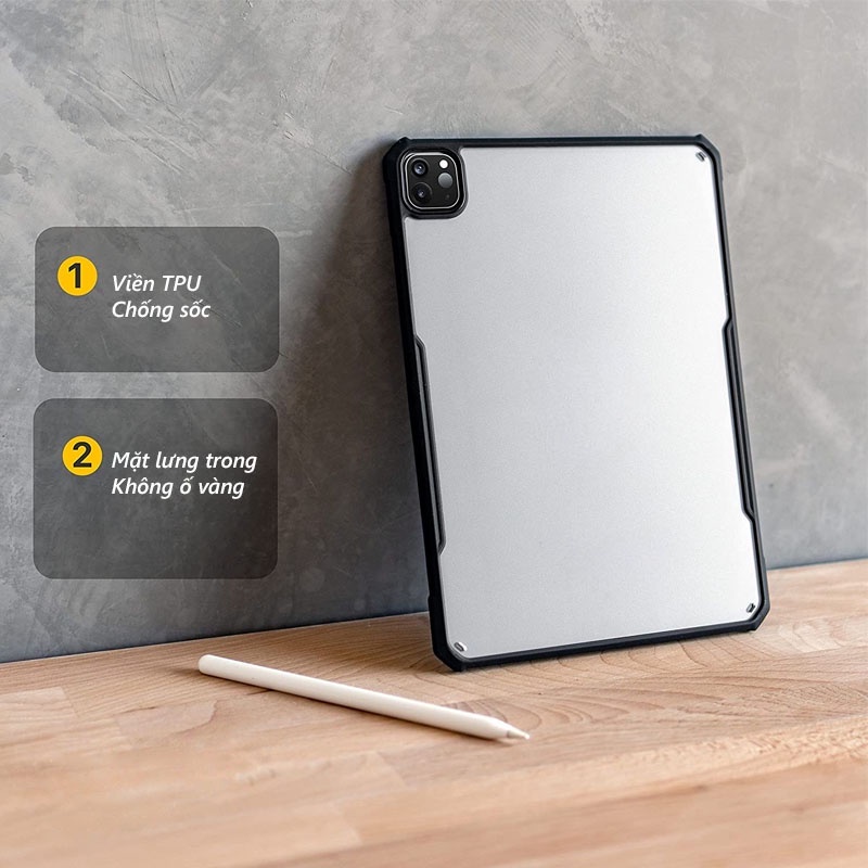 Ốp lưng XUNDD iPad Pro 12.9 inch  Mặt lưng trong, Viền TPU, Chống sốc