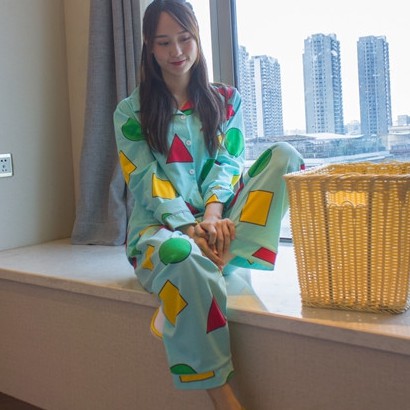 Đồ ngủ pijama tay dài hình shin cậu bé bút chì xinh xắn