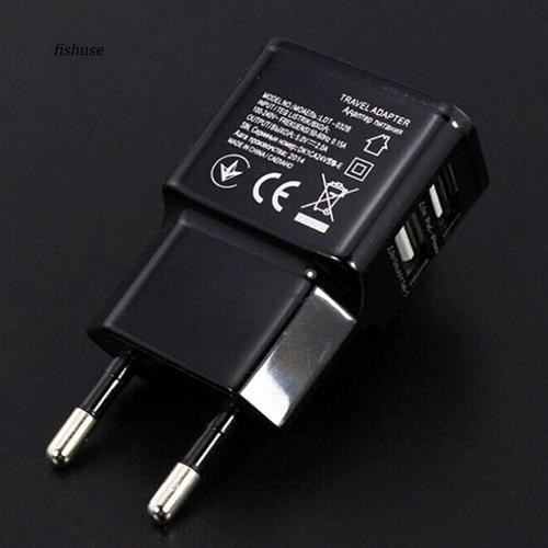 Củ sạc 5V 2A 2 cổng USB cho iPhone Samsung iPad iPod