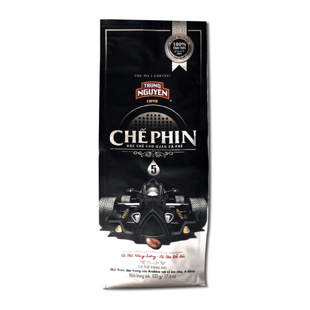 Cà phê Trung Nguyên rang xay Chế Phin 1 - 2 - 3 - 4 - 5 (500g/ gói) - pha phin