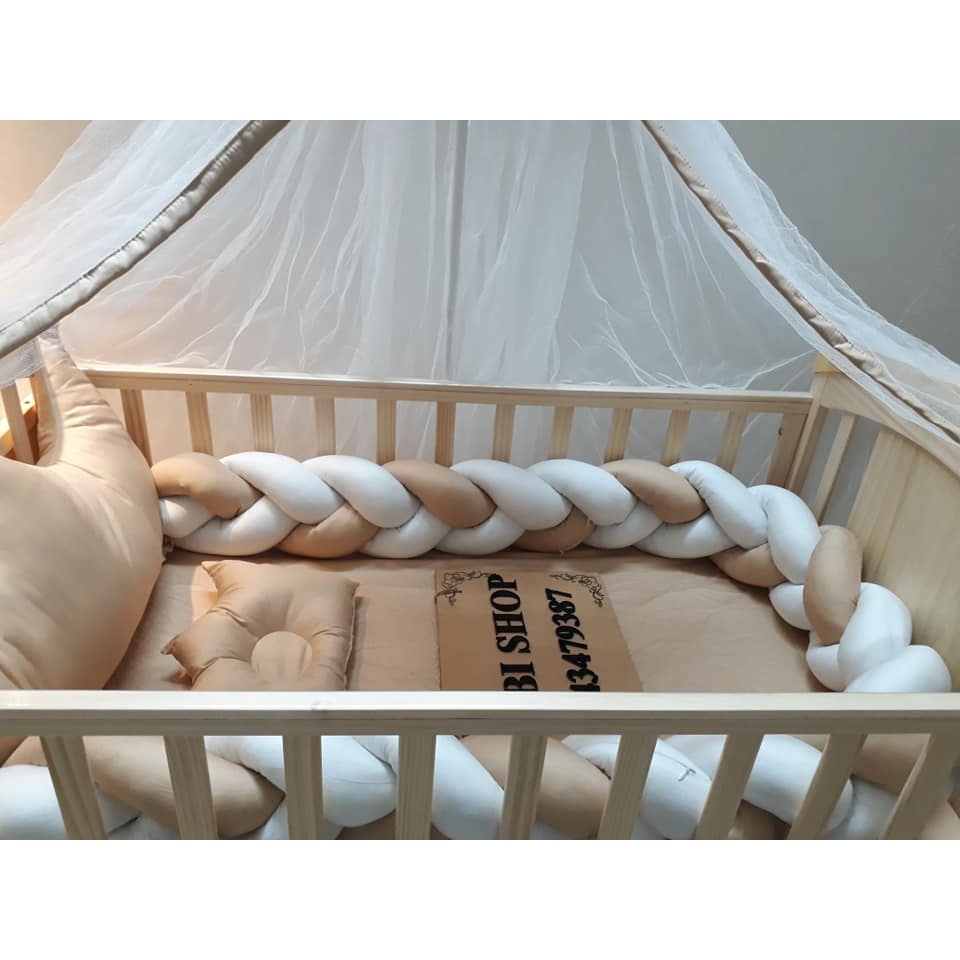BỘ QUÂY XOẮN SIÊU ĐẸP GIÁ SIÊU TỐT- TẶNG THÊU TÊN BÉ-QUÂY MÀU BE NÂU TRẮNG-ẢNH THẬT 100%