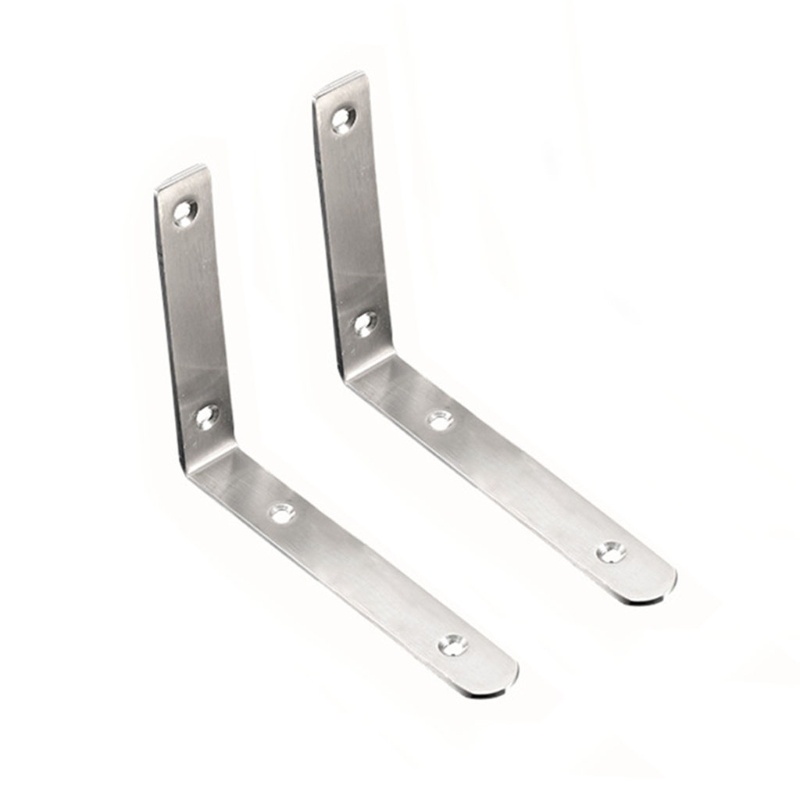 Set 2 Khung Chữ L Gắn Góc Tường Bằng Thép Không Gỉ