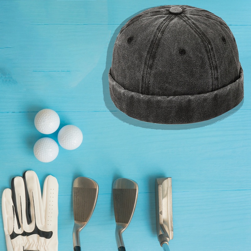 Fancy Mũ Beanie Cotton Không Vành Màu Trơn Cổ Điển Cho Nam